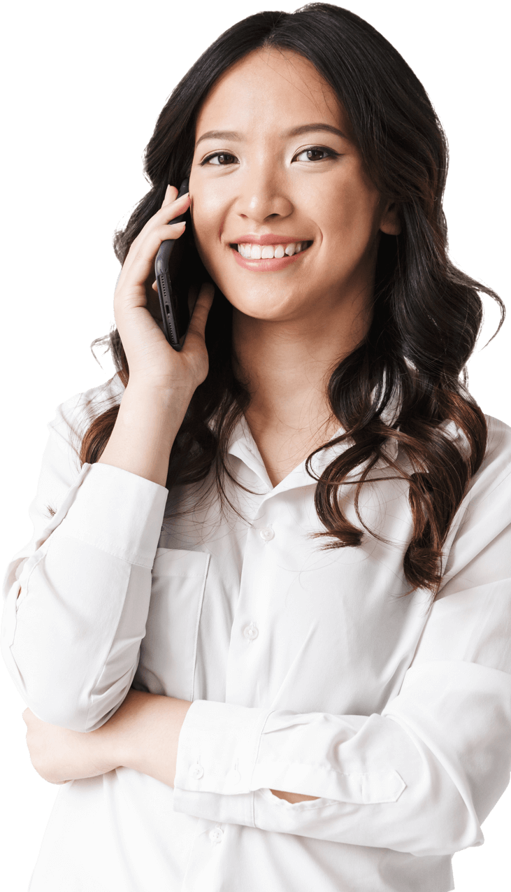 enterprise infrastructure solutions woman with phone