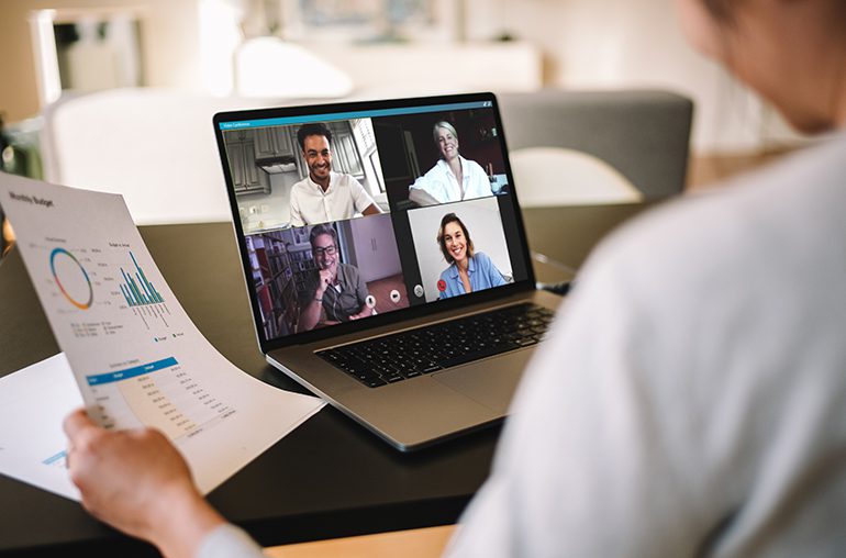 Shaping The Next Normal Five Key Tech Trends That Could Drive Business Forward In 2021. Working remotely videoconferencing.