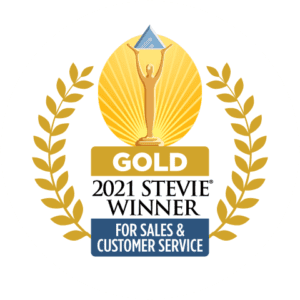 Gold 2021 Stevie Winner for Sales and Customer Service