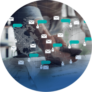 Networking with SMS an email.